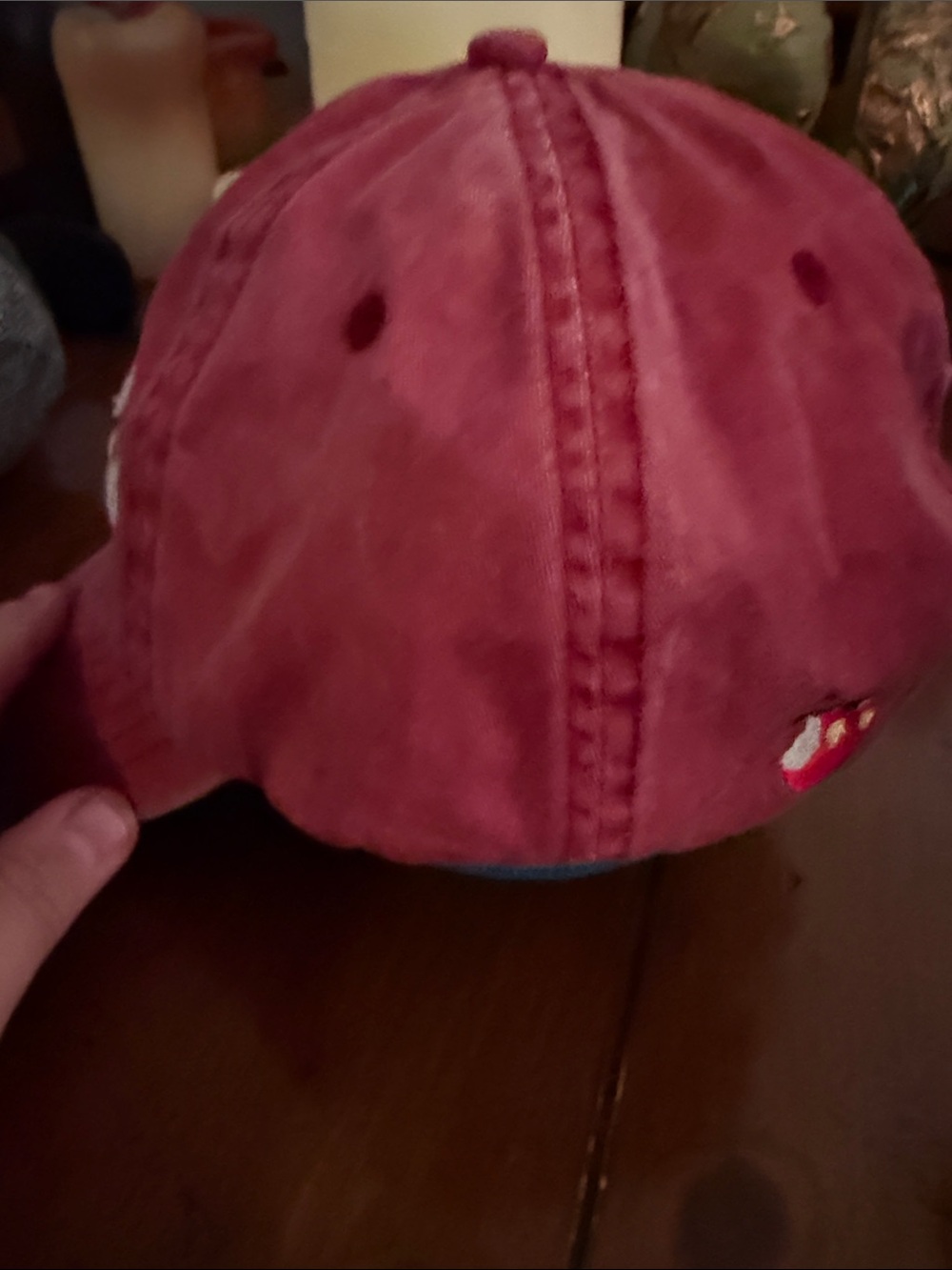 Red Logo Baseball Cap - - Picture 2 of 4